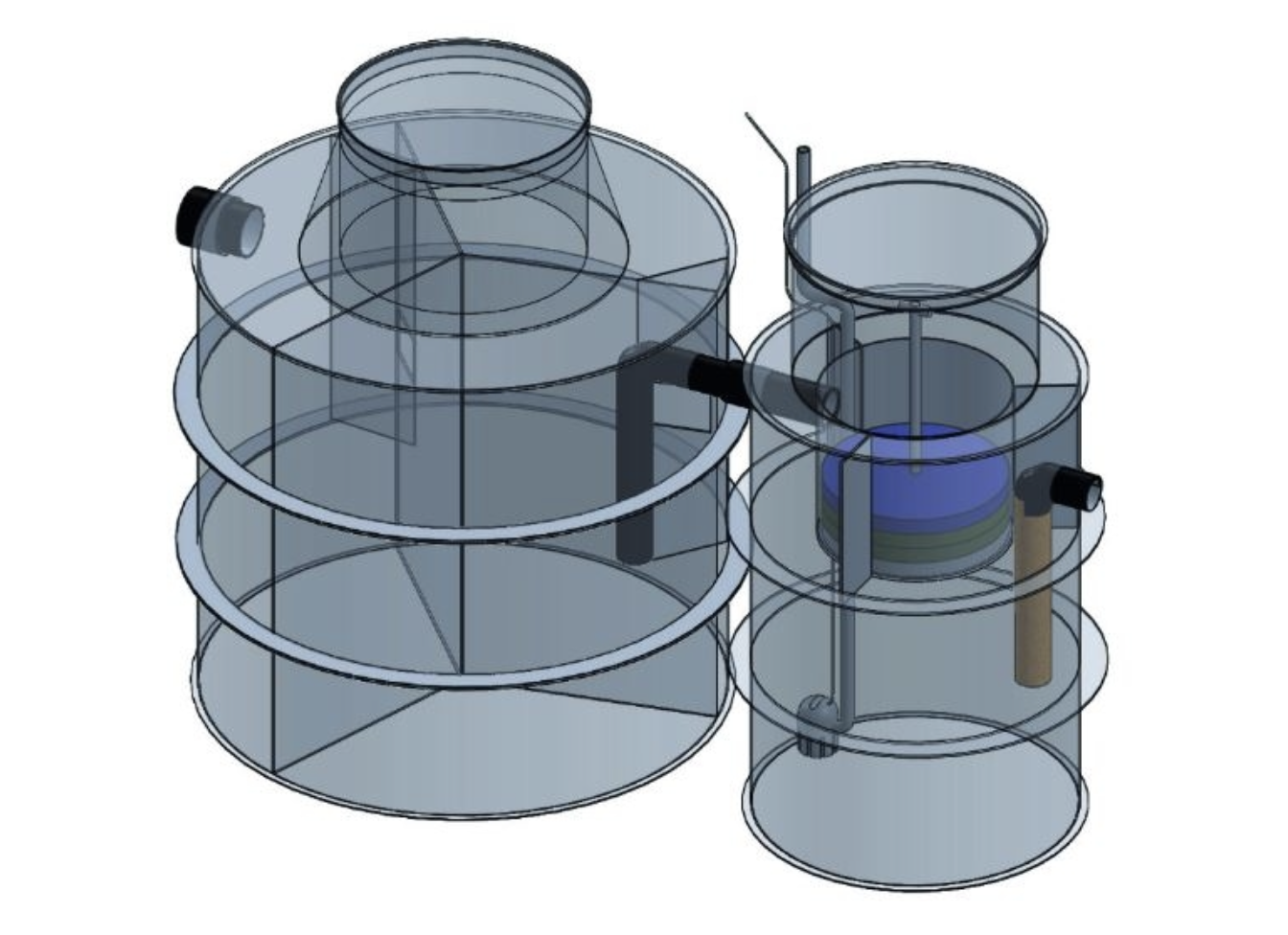 ČOV EKOCIS — 3D model